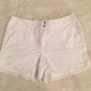 White Ann Taylor loft shorts